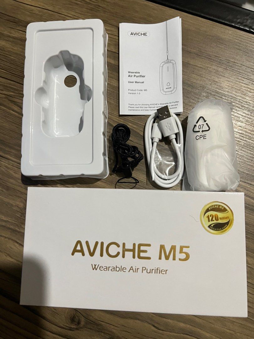 Aviche M5 Wearable Air Purifier TV Home Appliances Air