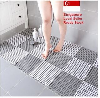 80cm*120cm Extra Large Bathtub Shower Mat With Suction Cups, Non-slip  Thickened Swimming Pool Mat Large Bathroom With Drainage Holes Shower Floor  Mat