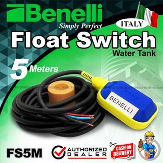BENELLI 5 Meters Float Switch Water Tank / Pressure Control for Water Pump (FS5M) LIGHTHOUSE ENTERPRISE BENELLI 3 Meters Float Switch Water Tank / Pressure Control for Water Pump (FS3M) LIGHTHOUSE ENTERPRISE