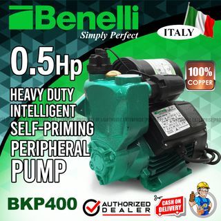 BENELLI Italy Heavy Duty Intelligent Automatic Self-Priming Peripheral Jetmatic Booster Pump 100% Copper (1.1HP) LIGHTHOUSE ENTERPRISE
