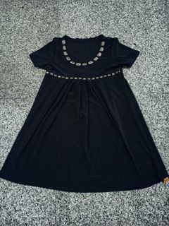 Black Dress With Glittering Beads