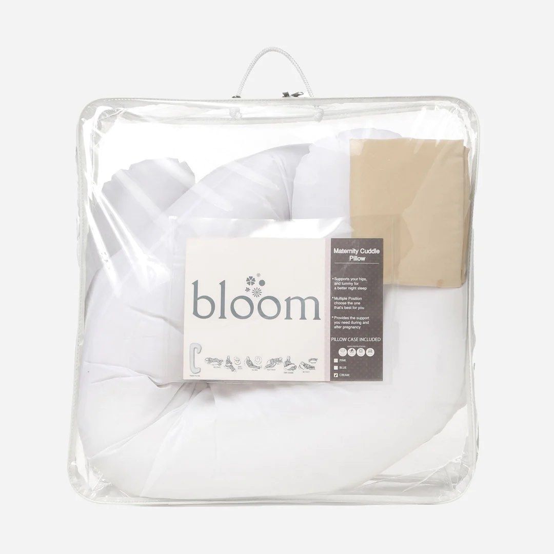 Bloom Maternity Cuddle Pillow (Category: Maternity Care) located in Tagaytay City. Submitted by mariapatricemb (Listing ID 1216018592, Image 1). Description: Bloom Maternity Cuddle Pillow (Brown Pillowcase) Almost new and in very good condition. Bought this at 1,999 I already washed the pillow and the pillow case. Ready to use. RFS: Not using anymore. Nakastock lang sa bahay. Can give discount if sure buyer. SF to be shouldered by the buyer.