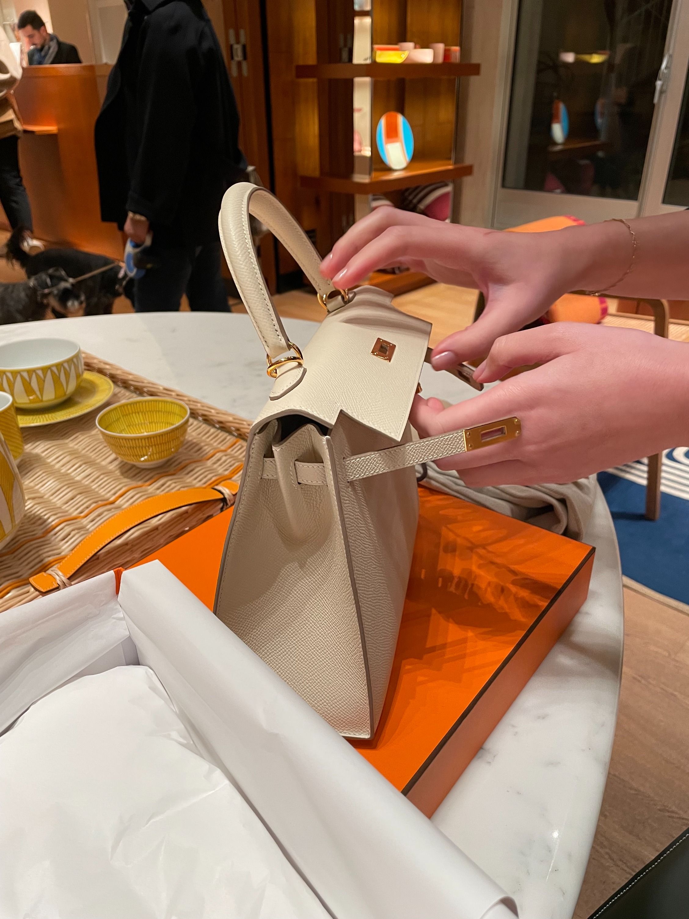 Hermes kelly craie sales