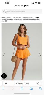 BNWT orange set size 6