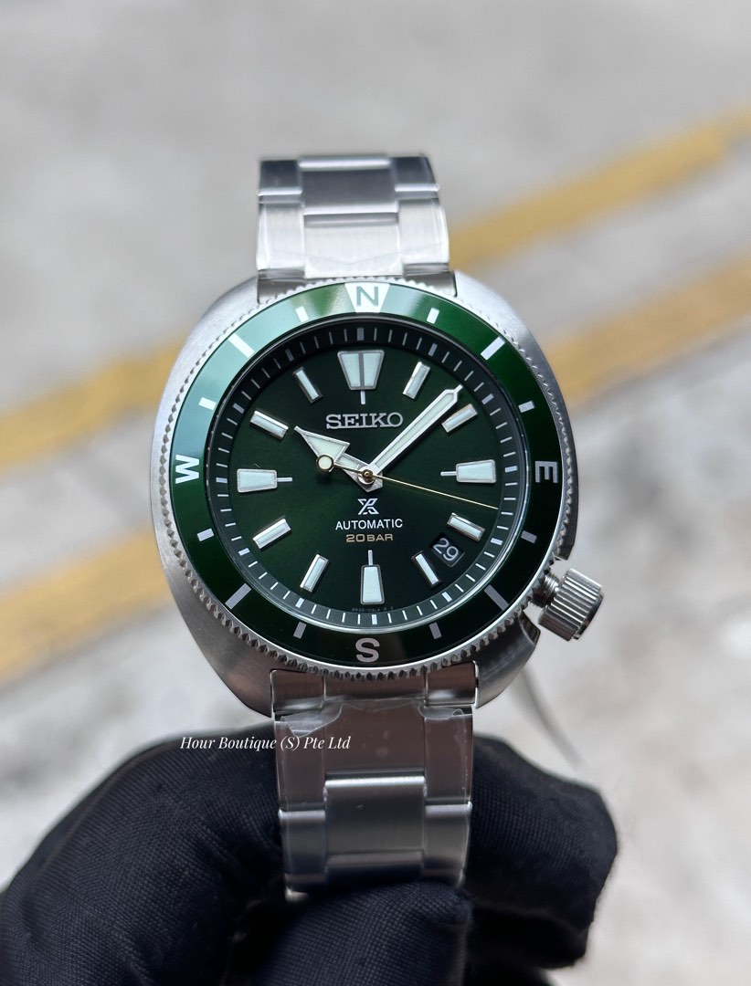 Brand New Seiko Prospex Land Tortoise Green Dial Men s
