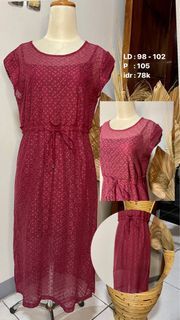 Brokat Maroon