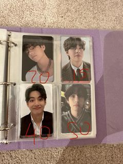BTS Taehyung V photocards