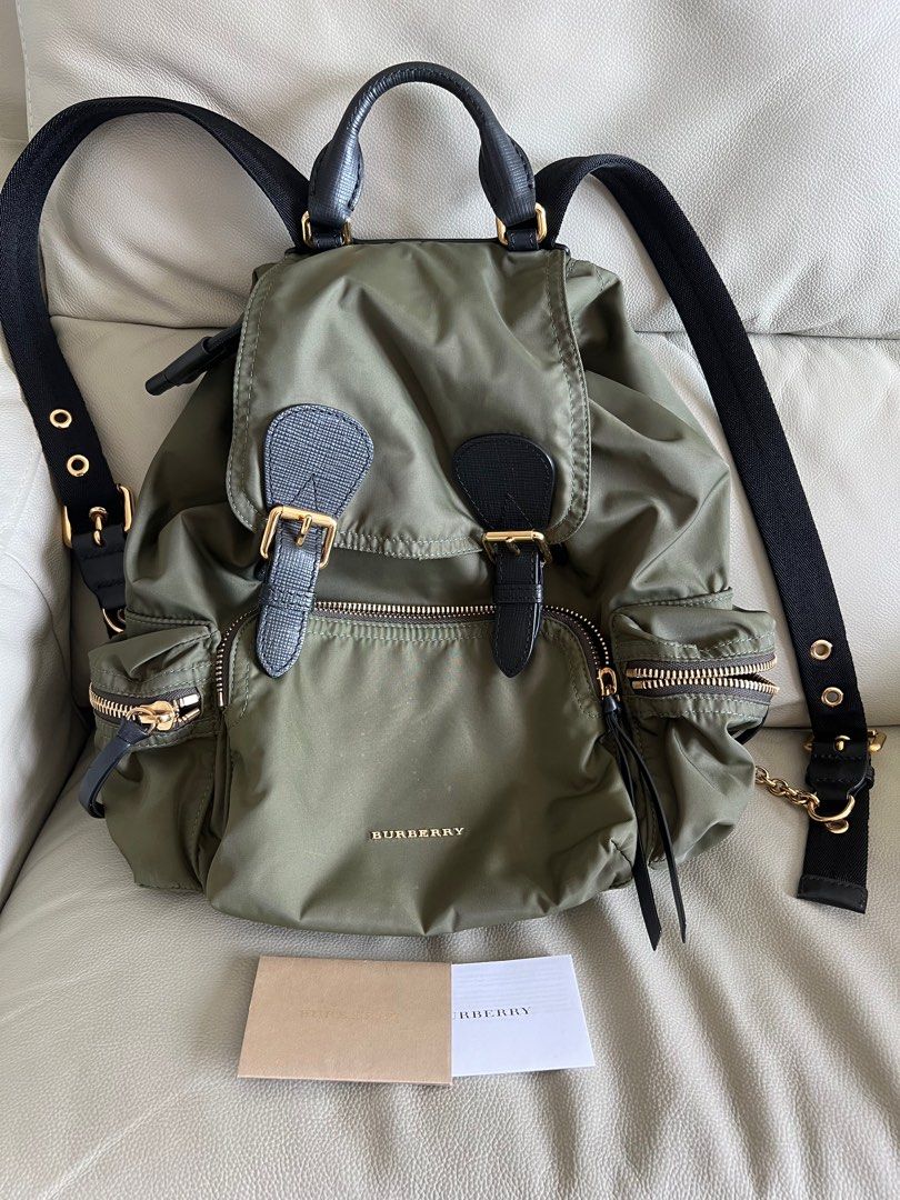 Burberry rucksack green sale