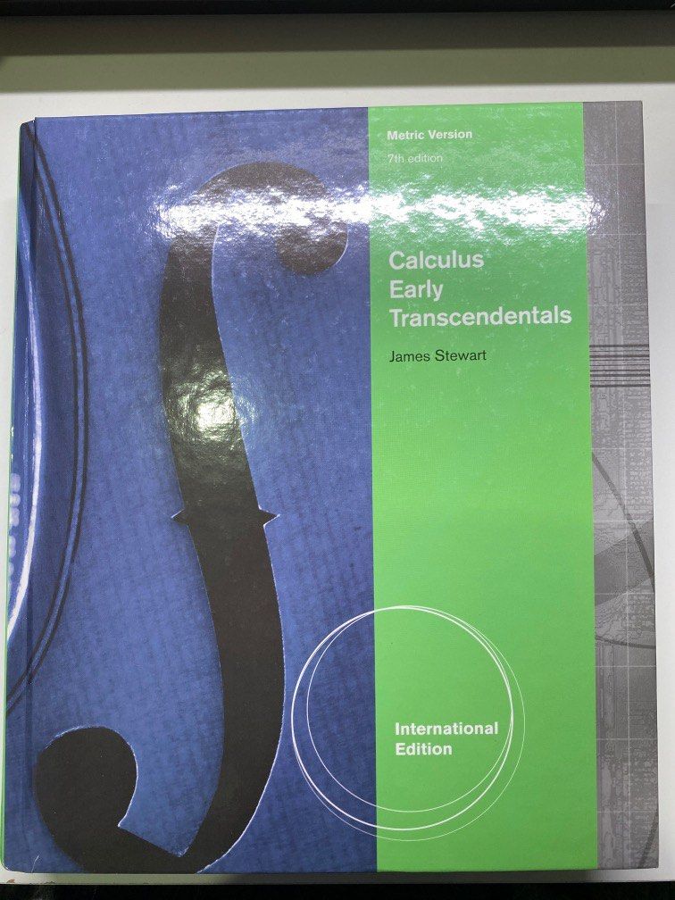 Calculus Early Transcendentals 7th edition by James Stewart, 興趣及遊戲, 書本