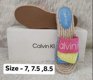 CALVIN KLEIN BAINY WOMEN'S FLATS SANDALS Multicolor 7,7.5 and 8.5