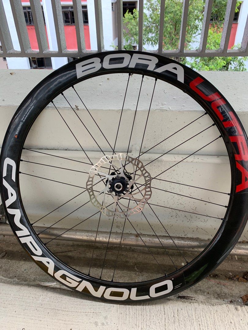 Campagnolo Bora Ultra 50 disc road bike tubular wheelset with