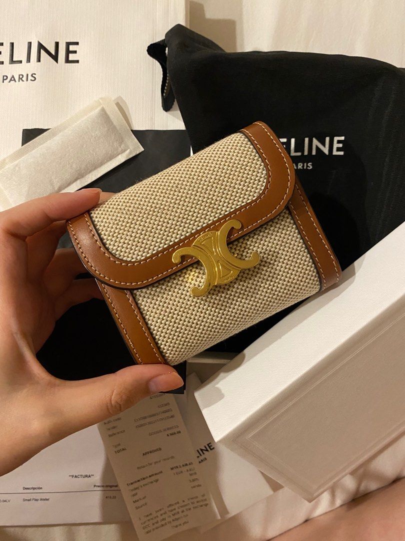 Celine flap top wallet