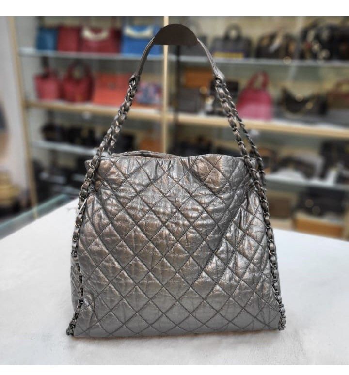 Chanel black quilted shoulder bag from japan, Luxury, Bags & Wallets on  Carousell