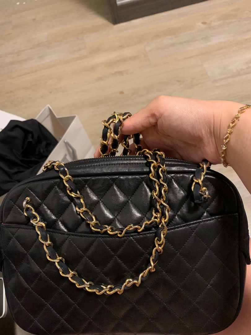 Chanel lambskin camera bag clearance