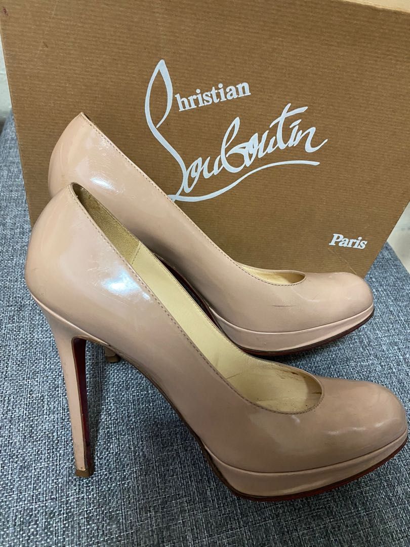 Christian Louboutin New Simple 120mm Heels Stiletto Pumps in Nude