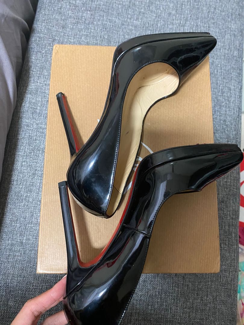 Christian louboutin pigalle sale 12 patent calf