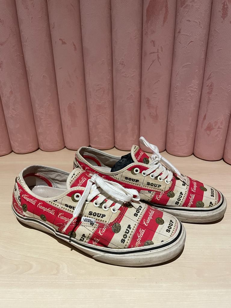 Supreme campbell soup vans on sale