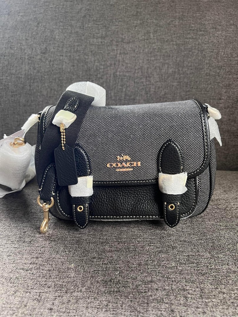 COACH LUCY CROSSBODY (COACH CA622) GOLD/BLACK MULTI on Carousell