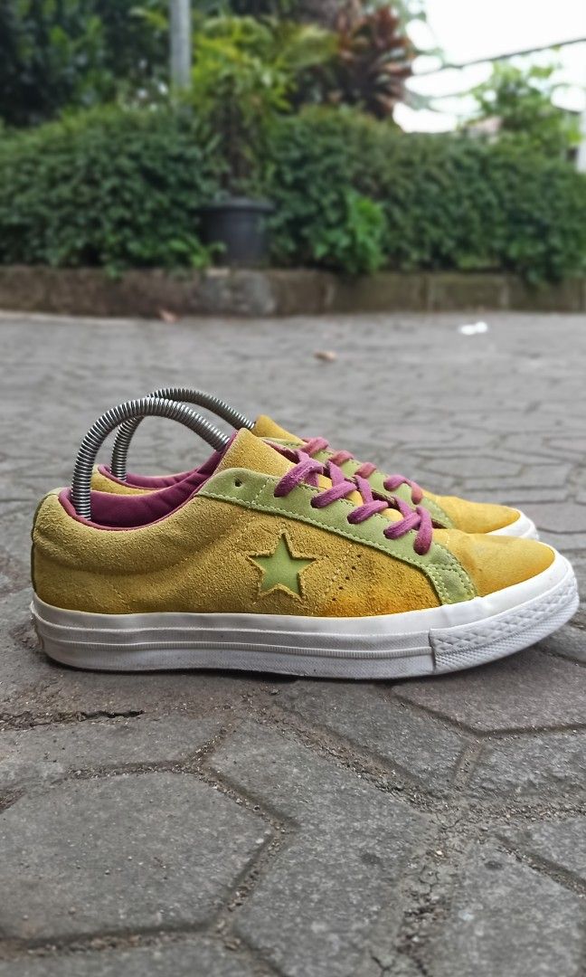 Converse one star deals apple green