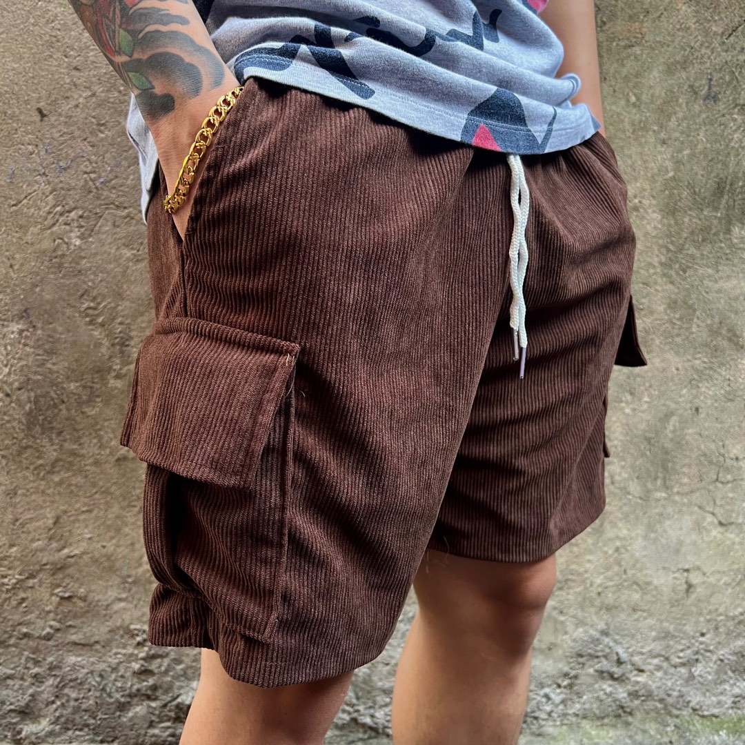 Corduroy sales cargo shorts
