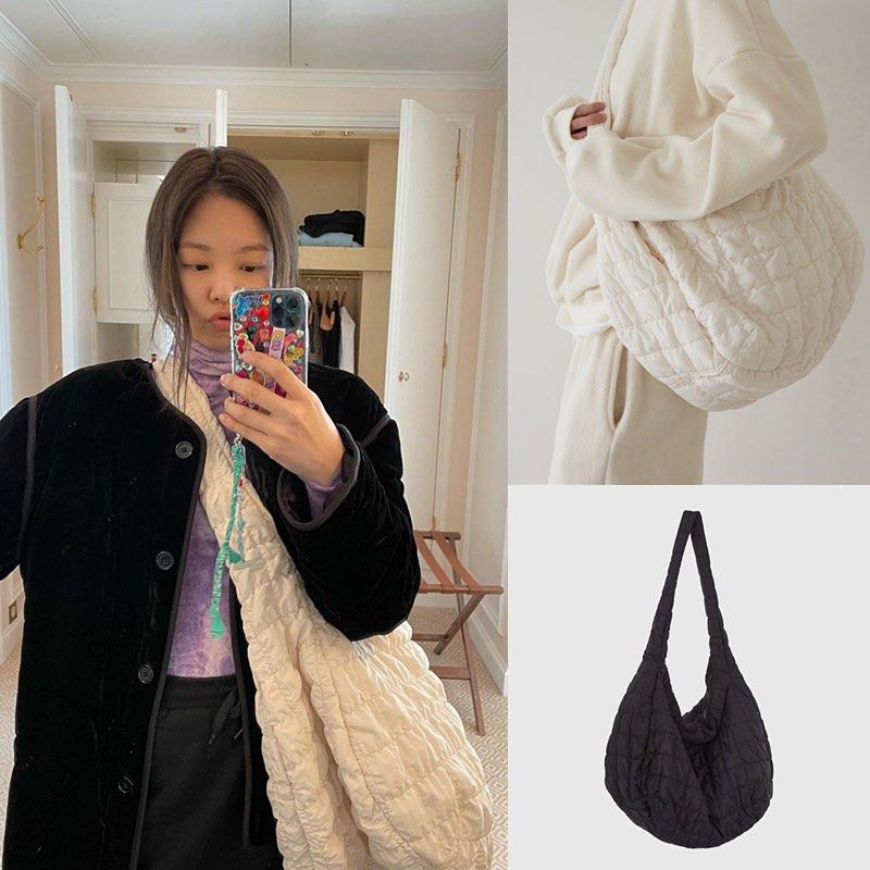 (ON SALE / 15-2/ Cos-Cloud-L / 2mm Cement) Bag Organizer for Cos Quilted  Oversized Cloud Shoulder Bag