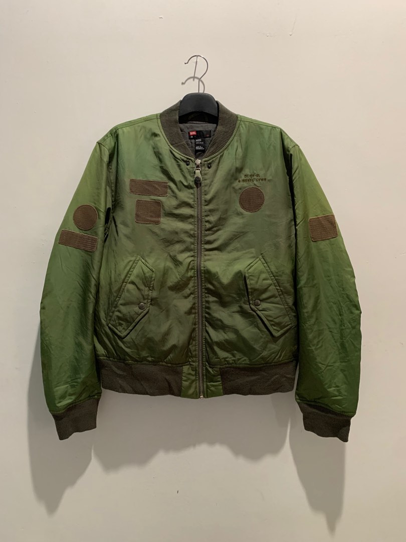 Diesel Army Flight Bomber Jacket, Men's Fashion, Coats, Jackets and