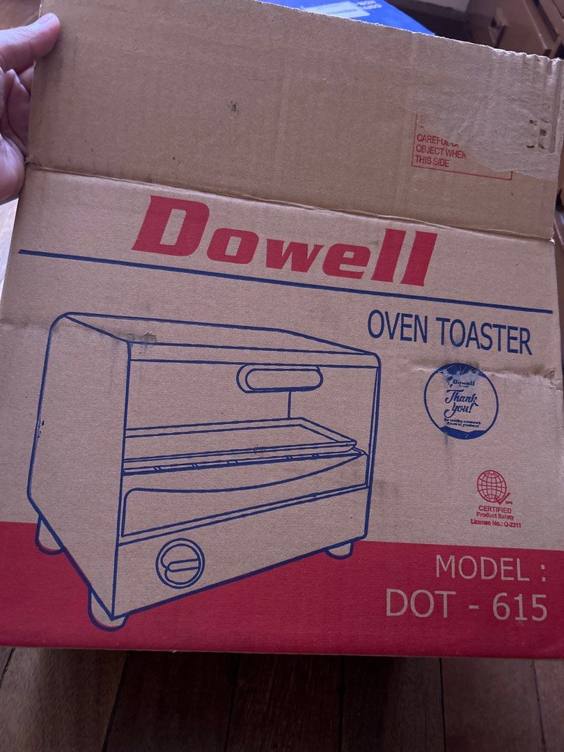 Dowell 6L Oven Toaster DOT615 Black, TV & Home Appliances, Kitchen