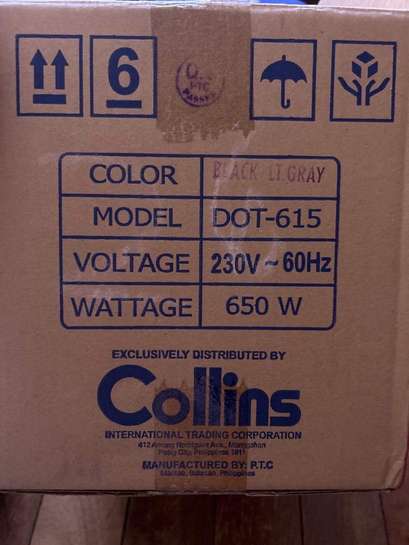 Dowell 6L Oven Toaster DOT615 Black, TV & Home Appliances, Kitchen