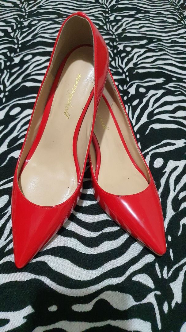 classy red heels