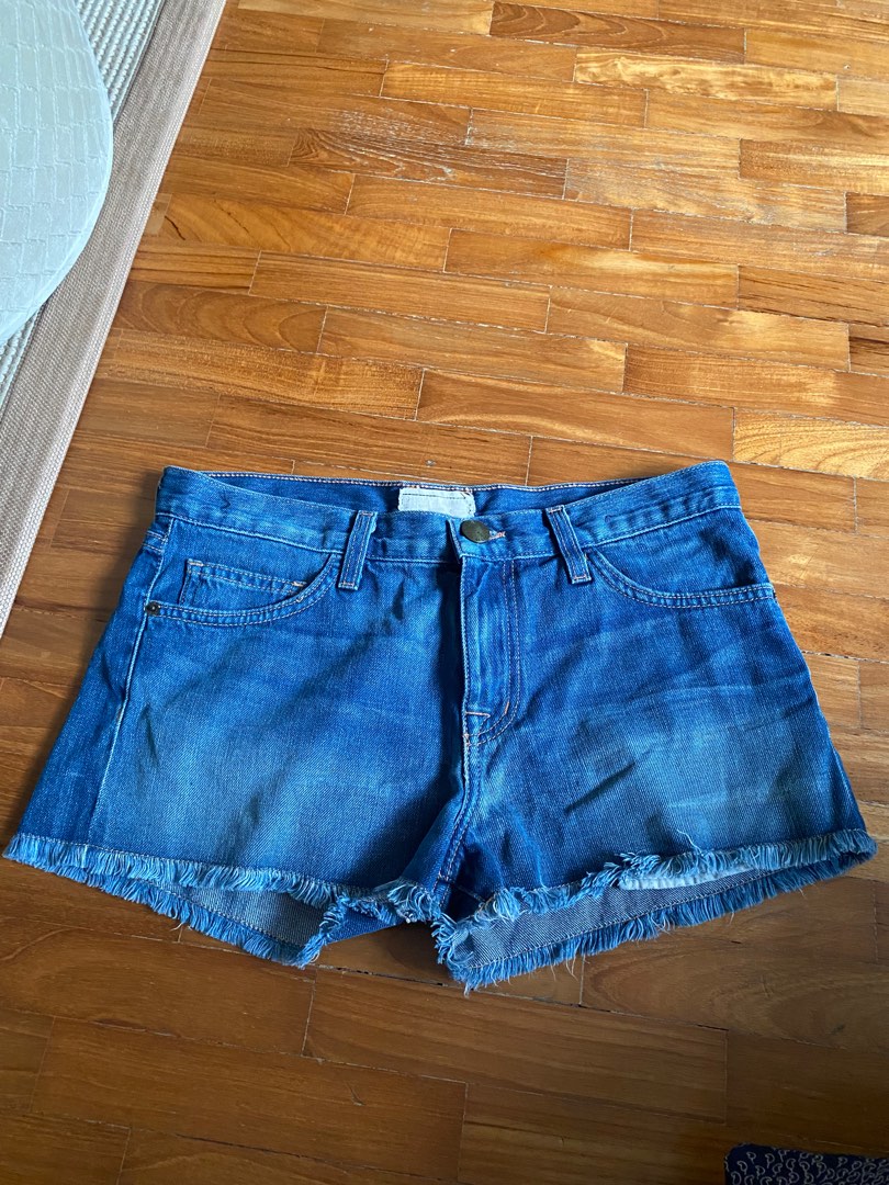blue jean shorts