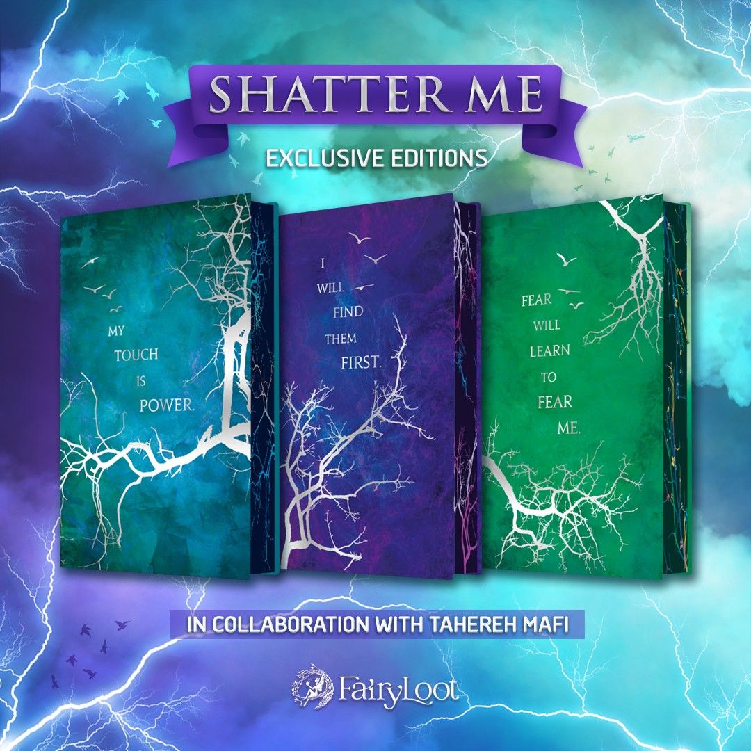 SHATTER ME SERIES Fairyloot Exclusive Hardcover Special Editions