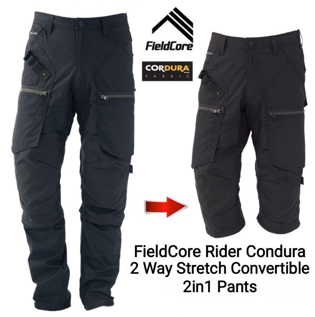FIELDCORE RIDER CONDURA 2 WAY STRETCH CONVERTIBLE PANTS, Men's Fashion