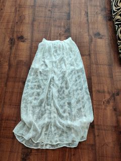 Forever 21 | White Sheer Maxi Skirt (S)