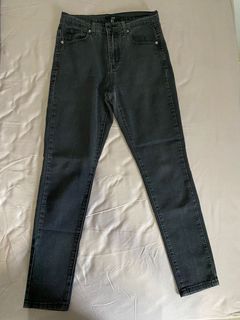 Forever 21 black denim high waist jeans