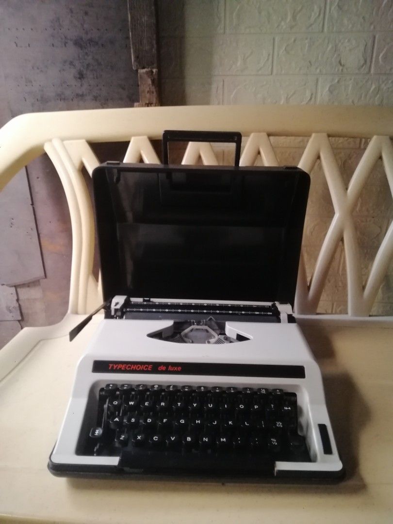 F/S: Olympia Typechoice Deluxe Typewriter (Category: Office & Business Technology) located in Bacoor. Submitted by piolo16 (Listing ID 1215868169, Image 1). Description: For Sale: OLYMPIA Typechoice Deluxe Typewriter Price: 3.4k ✔️ All Keys are Working ✔️ In Good Condition ✔️ Cover ✔️ Ink/Ribbon ✔️ Ready to Used ✔️ Carriage Size: 21inch Cash on Pickup via LBC ✔️ Cash on Delivery via LALAMOVE ✔️ Bacoor Area ✔️.