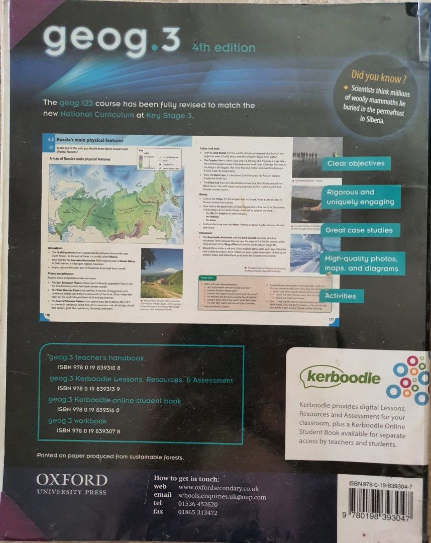 Geography key stage 3, Hobbies & Toys, Books & Magazines, Textbooks on