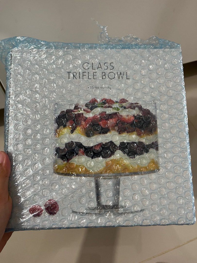 Glass Trifle Bowl, Furniture & Home Living, Kitchenware & Tableware