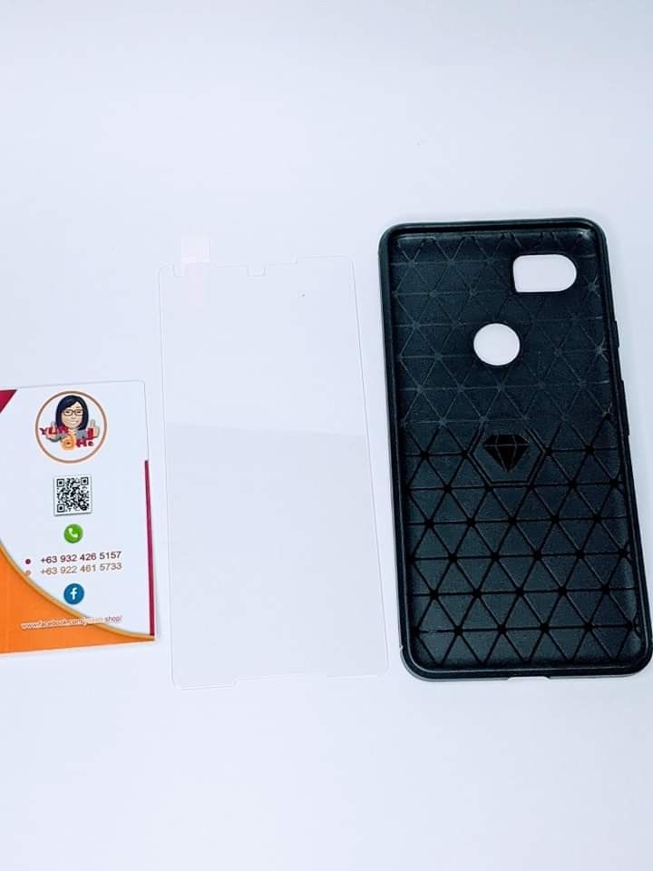 Google pixel 2XL phone case and tempered glass (Category: Cases & Sleeves) located in Quezon City. Submitted by gervincho (Listing ID 1216039563, Image 2). Description: • Brand new Phone case • Color: Black • Carbon fiber textures • Endure scratches and scuff marks more than a regular case. • Exact fit ensures protection and shock-absorption all around protection with Air Cushion Technology for all corners. • Access to all the controls and featur