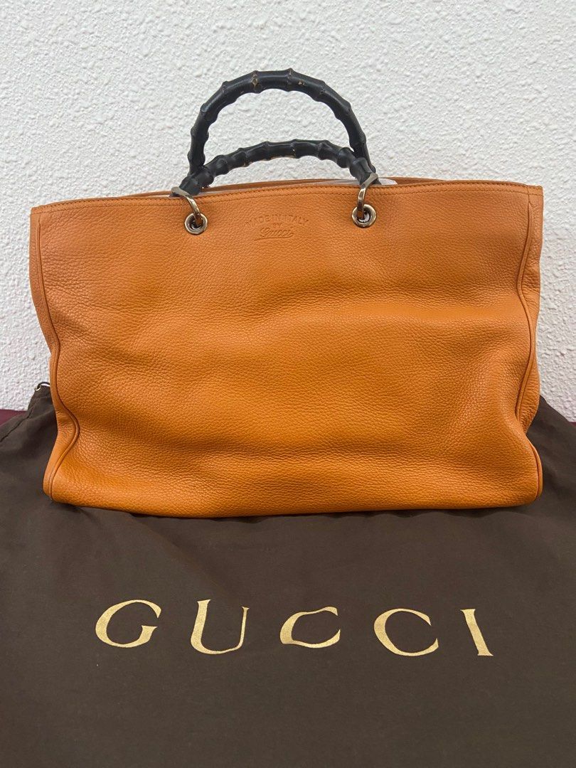 Gucci shopper leather tote, Luxury, Bags & Wallets on Carousell