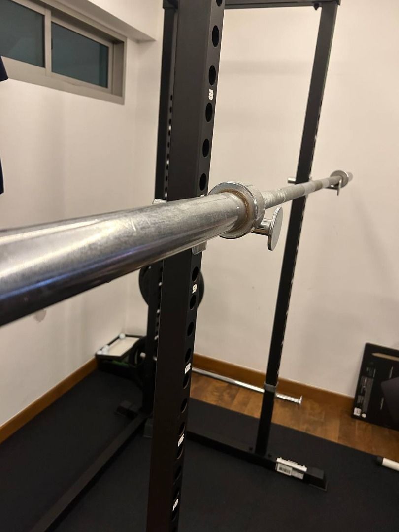 Home gym set up FULL including bench weights barbell Sports