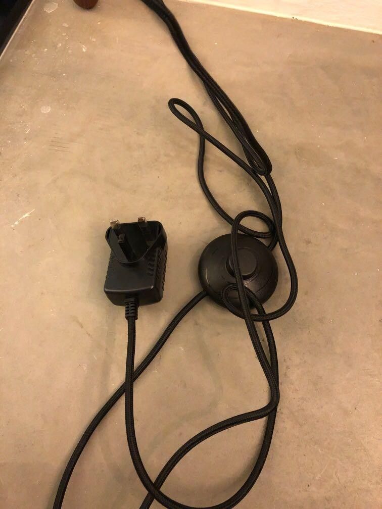 Hooga Pexton Dark Wood Standing Reading light, Furniture & Home