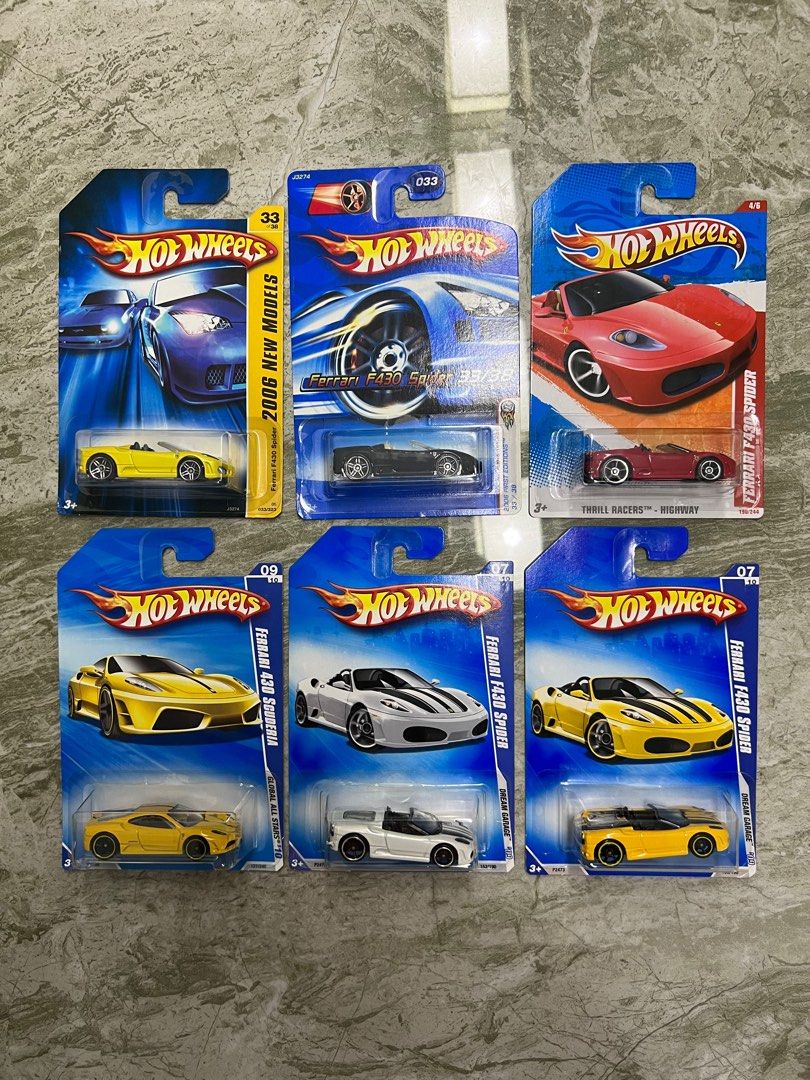 Hot Wheels Ferrari Lot Ferrari F430 Spider F430 Scuderia