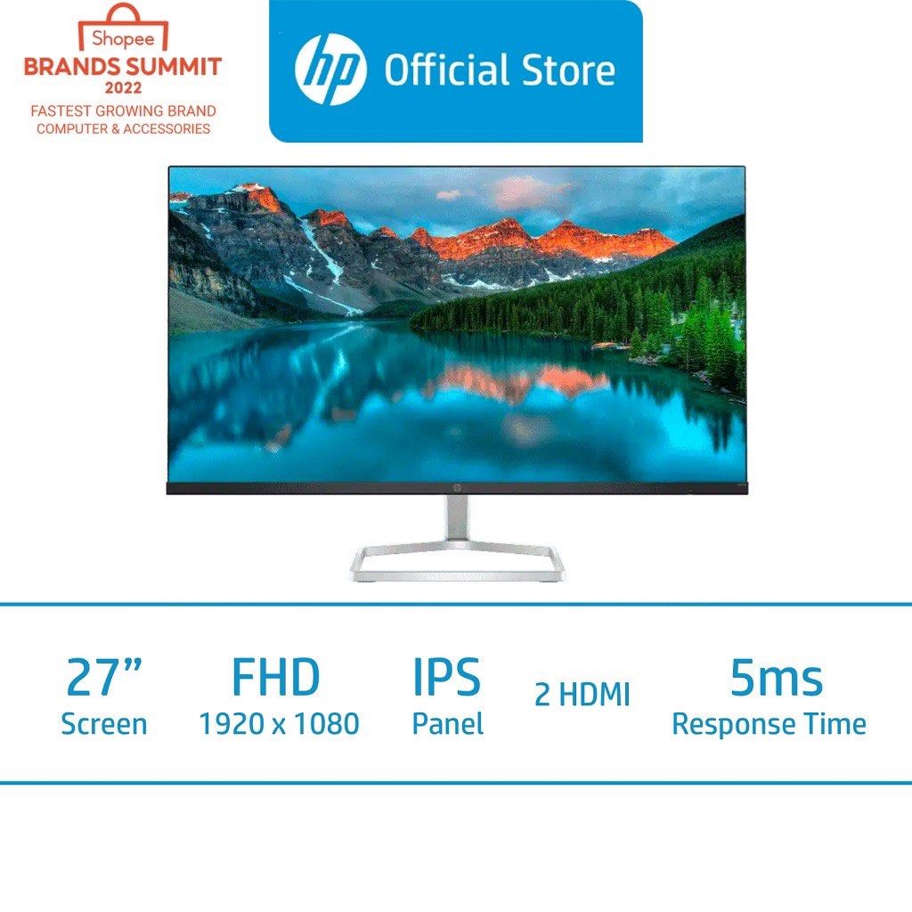 HP M27fe FHD Monitor / 27" FHD / IPS Display / 5ms GtG / 75Hz