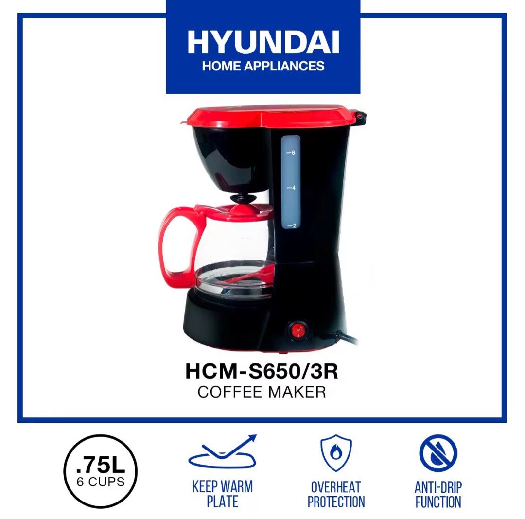 Hyundai Coffee Maker (black), TV & Home Appliances, Kitchen Appliances ...