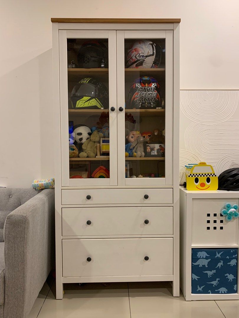 Ikea HEMNES Display with Drawers, Furniture & Home Living