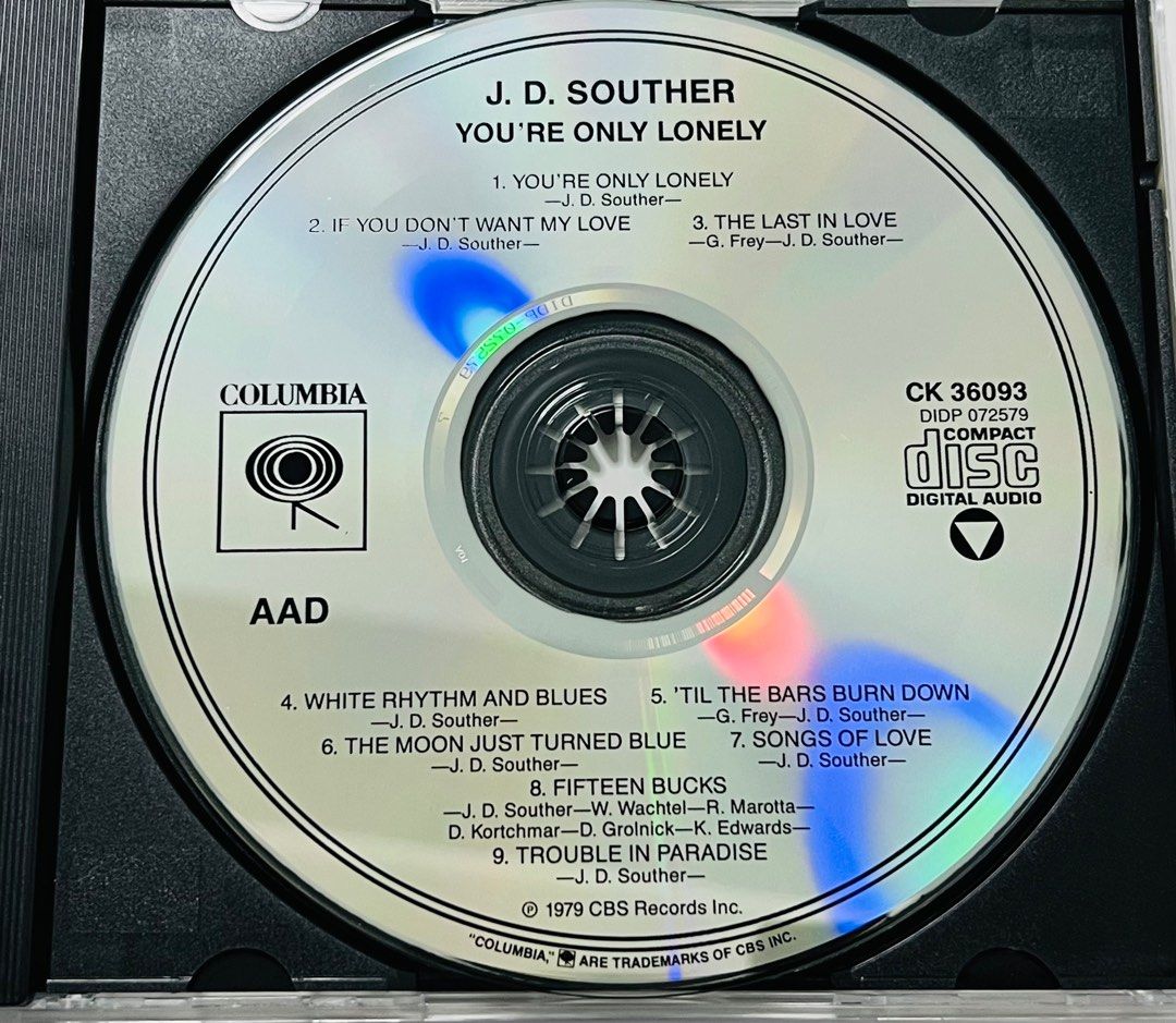 J.D. Souther - You're Only Lonely (Official Audio) 