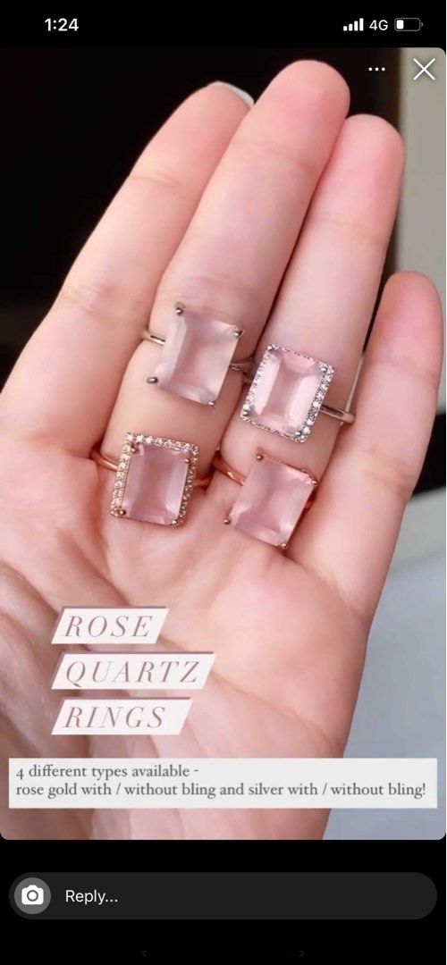 Real rose new arrivals quartz ring