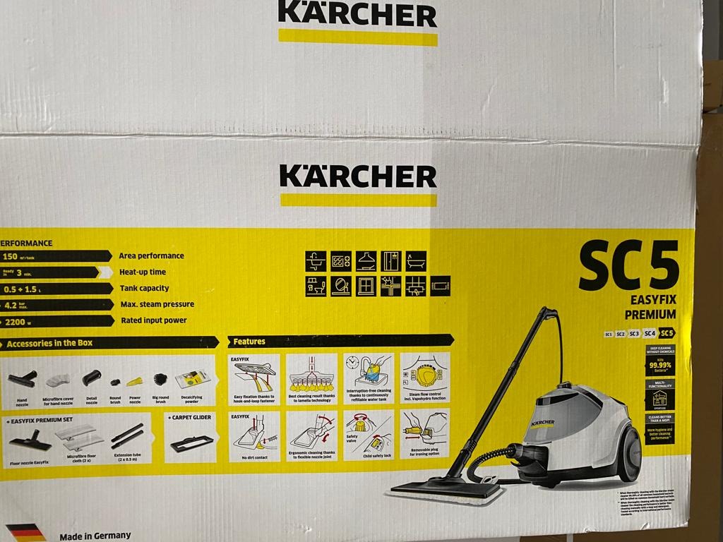 KARCHER SC5 EASYFIX PREMIUM (WHITE), TV & Home Appliances, Vacuum ...
