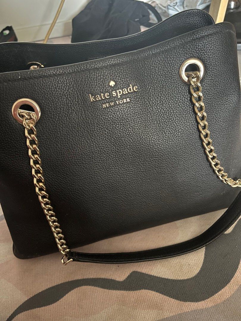 kate Spade Jordyn Medium Chain Handle Tote Bag in Black, Women's Fashion,  Bags & Wallets, Tote Bags on Carousell