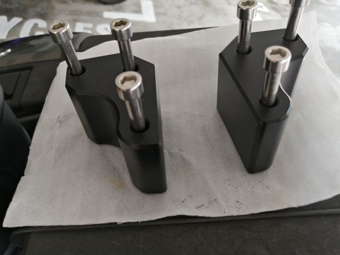 Kawasaki Gtr1400 handlebar riser Adapter, Motorcycles, Motorcycle